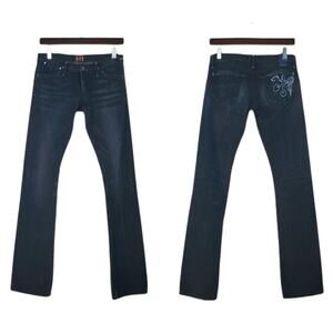 Goldsign Envy Low Rise Black Denim Jeans